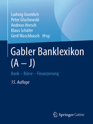 cover image of Gabler Banklexikon (A – J)